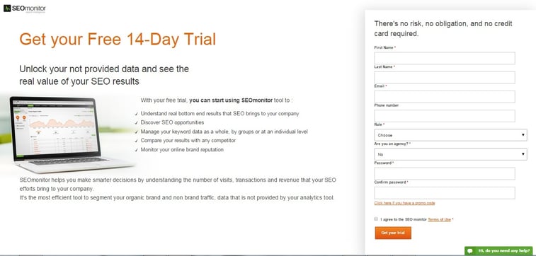 SEOmonitor- Landing Page