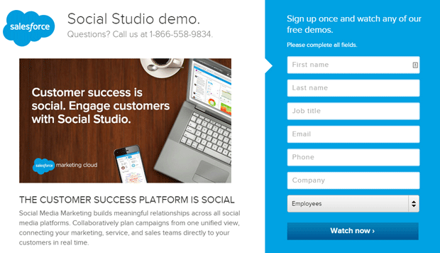 salesforce-landing-page
