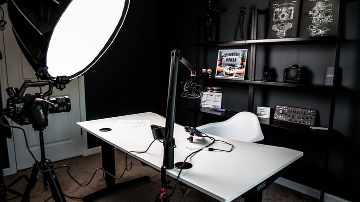 Studio pentru creare de conținut video