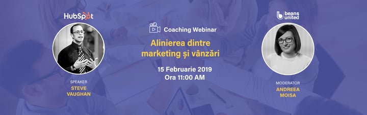 Participă la webinarul gratuit cu Steve Vaughan de la HubSpot