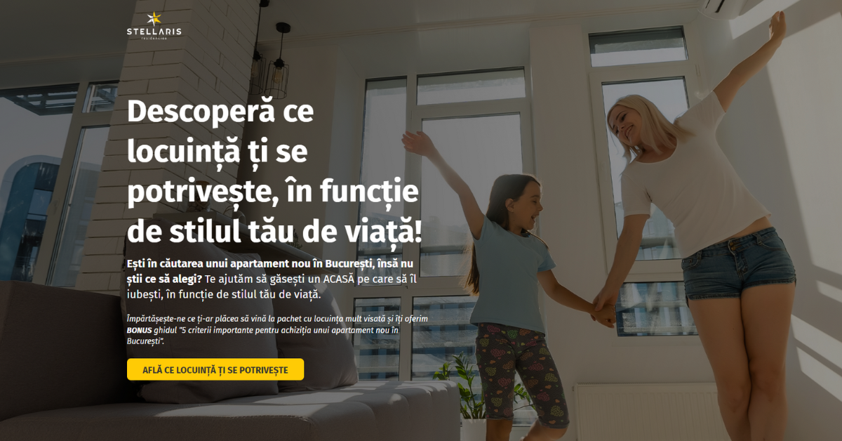 stellaris residencias landing page 2023