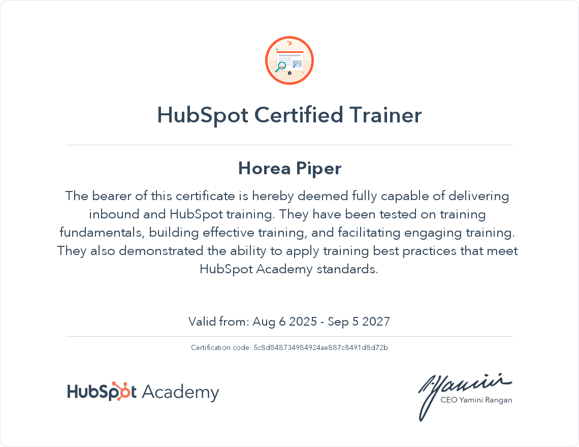 <span id="hs_cos_wrapper_name" class="hs_cos_wrapper hs_cos_wrapper_meta_field hs_cos_wrapper_type_text" style="" data-hs-cos-general-type="meta_field" data-hs-cos-type="text" >HubSpot Certified Trainer: Horea Piper, Automation & Development Director la Beans United</span>