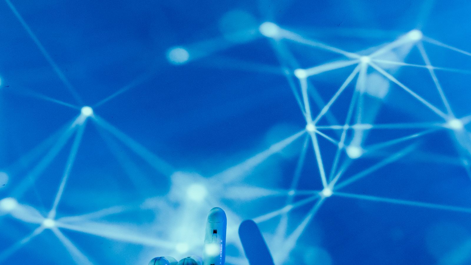 Rețea digitală care ilustrează inteligența artificială